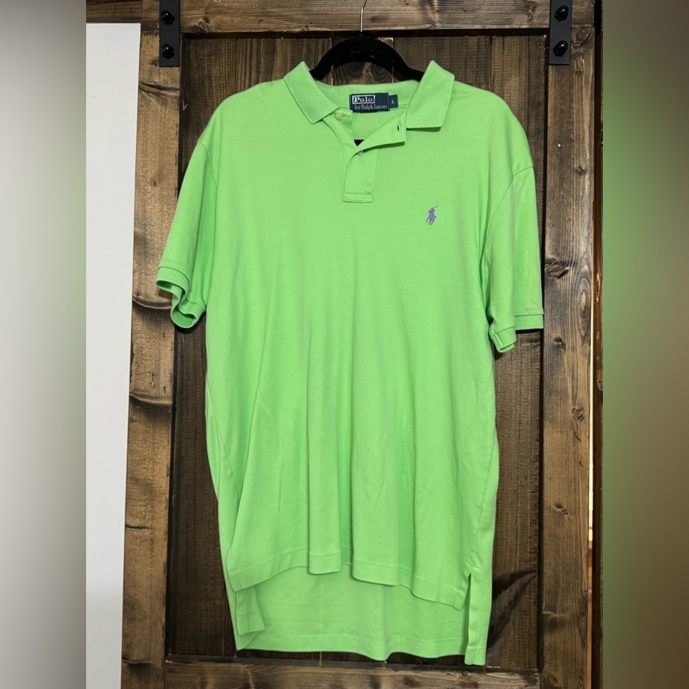 Polo by Ralph Lauren Men's Lime Polo Shirt